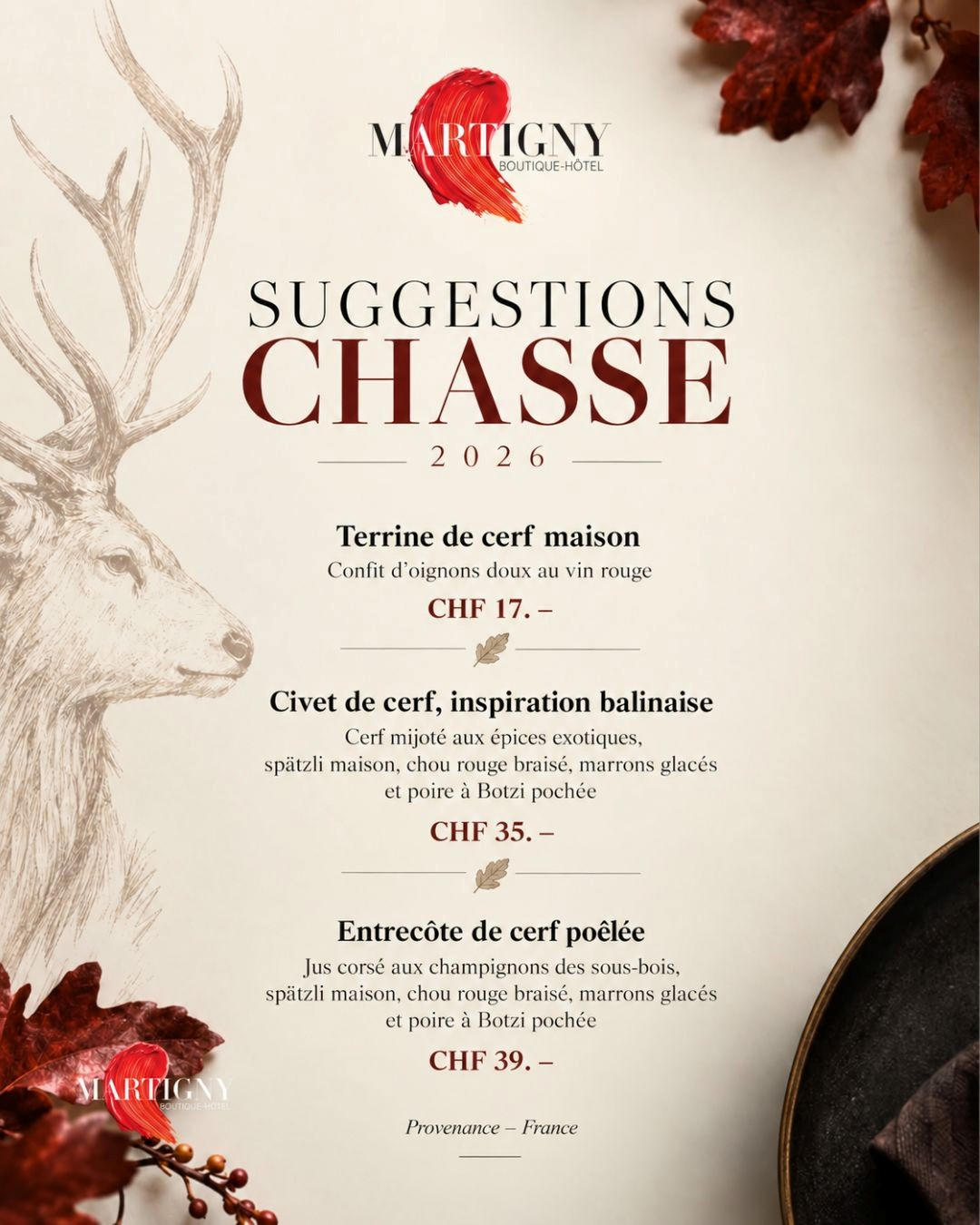 Suggestions Chasse